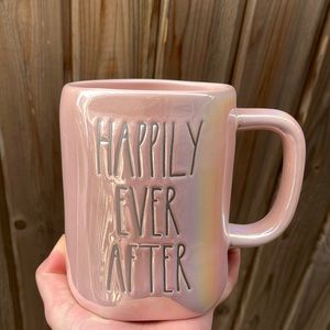 Rae Dunn iridescent happily ever after mug brand new